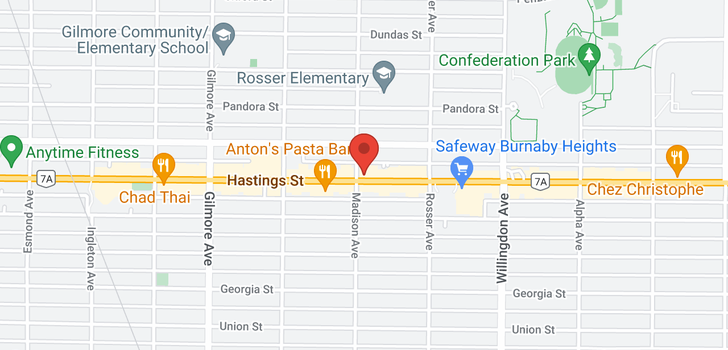 map of 407 4307 HASTINGS STREET
